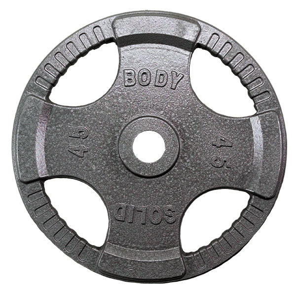 Body Solid 255 lb. Iron Grip Olympic Plates Weight Set - OST255