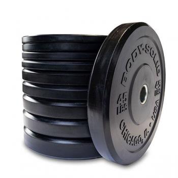 Body Solid 260 lb. Chicago Extreme Bumper Plate Set - OBPX260