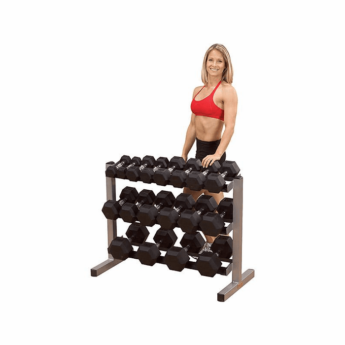 Body Solid 3-Tier Horizontal Dumbbell Rack - GDR363