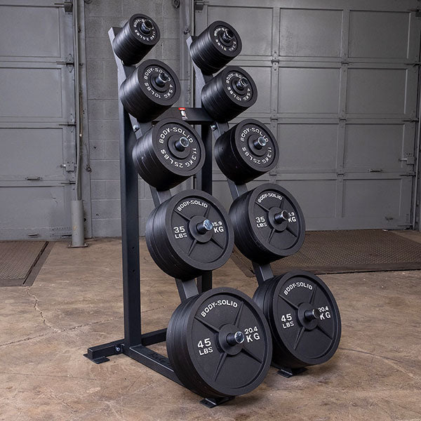 Body-Solid 455 Lbs. Cast Iron Olympic Weight Plates - Osb455