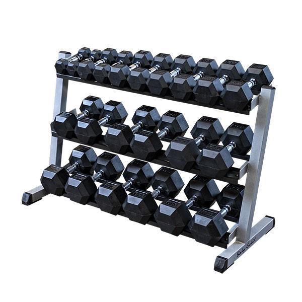 Body Solid 48inch 3-Tier Dumbbell Rack - GDR48