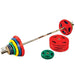 Body Solid 500 Lb. Olympic Colored Rubber Grip Plate Set - Orc500S Plates