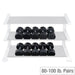 Body Solid 80-100 Lbs Round Rubber Dumbbells - Sdps900