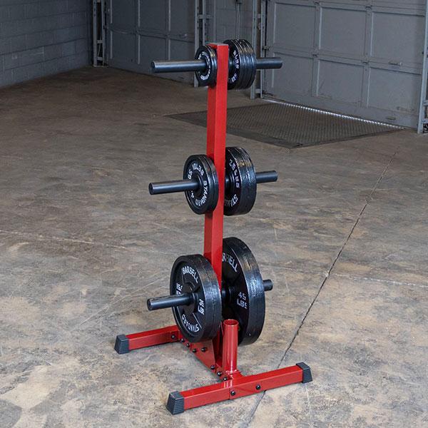 Body Solid Best Fitness Olympic Plate Tree & Bar Holder - BFWT10