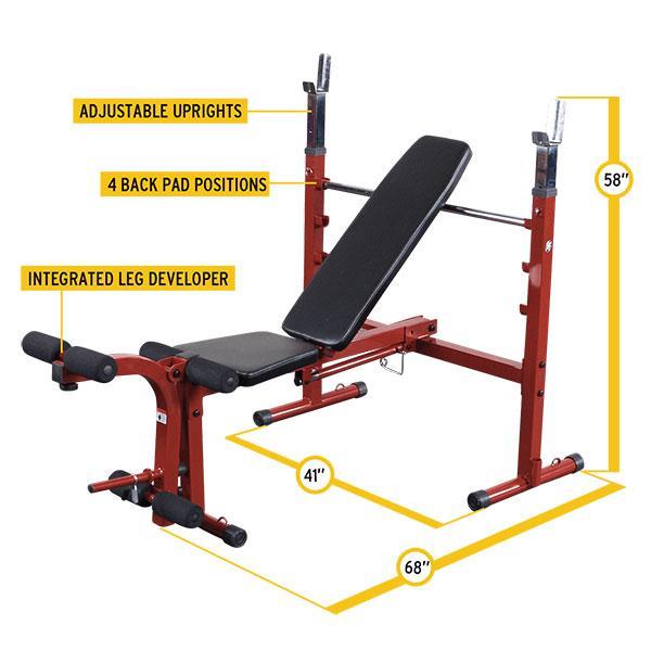 Body Solid Best Fitness Olympic Weight Bench - BFOB10