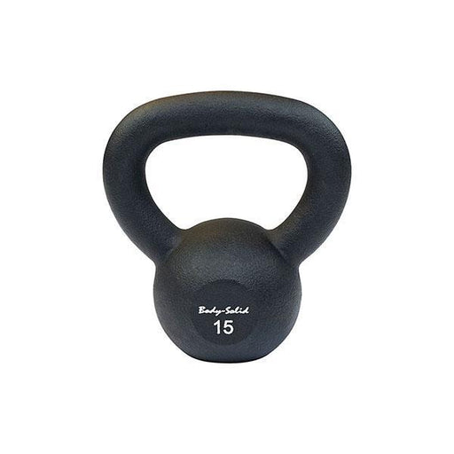 Body Solid Cast Powder Coated Kettlebells 5-100 lbs - KBR — grip and contact surface