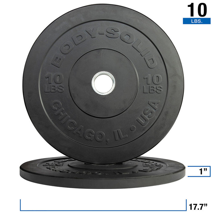 Body Solid Chicago Extreme Bumper Plates 10, 15, 25, 35, 45 lb. - OBPX