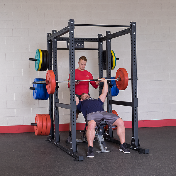 Body Solid Commercial Power Rack - Spr1000Back Exercise Equipment