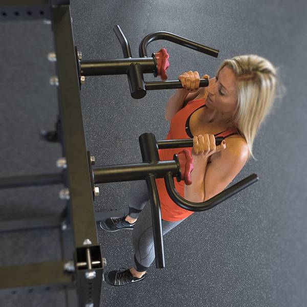 Body Solid Double Power Rack Package W/Power Strap Safeties - Spr1000Ssdb