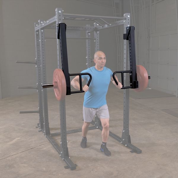 Body Solid Double Power Rack Package W/Power Strap Safeties - Spr1000Ssdb