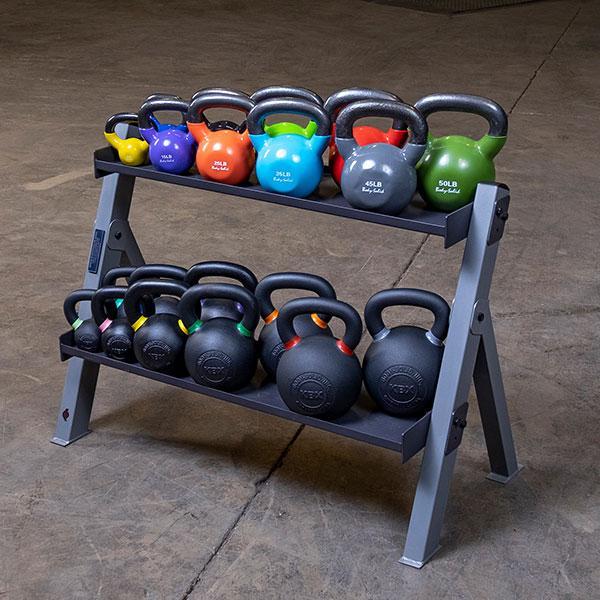 Body Solid Kettlebell / Dumbbell Rack - GDKR100