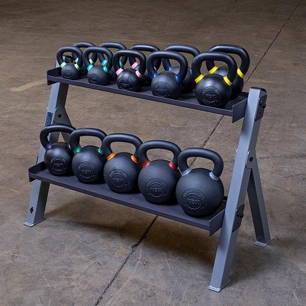 Body Solid Kettlebell / Dumbbell Rack - GDKR100