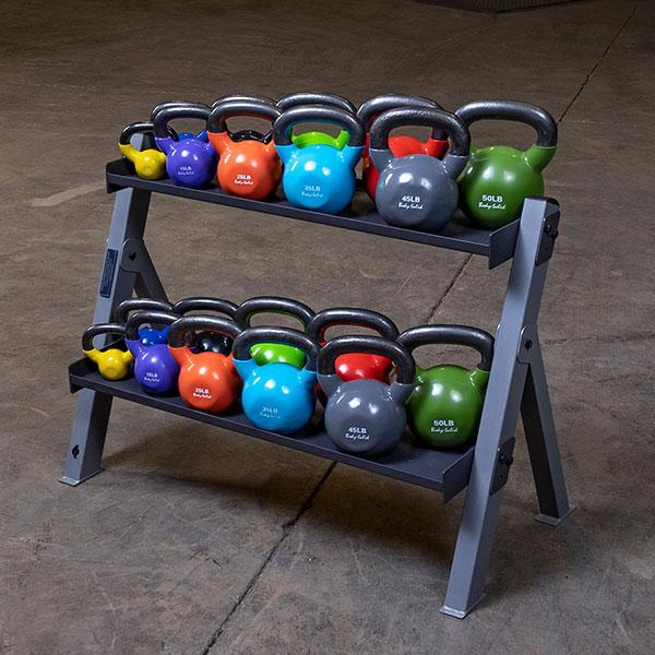 Body Solid Kettlebell / Dumbbell Rack - GDKR100