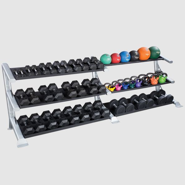 Body Solid Large Dumbbell Storage Shelf for the SDKR Rack - SDKRDBL