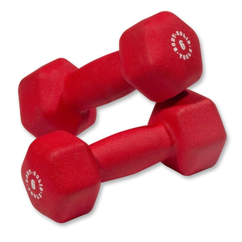 Body Solid Neoprene Dumbbells 1-10 lbs. Set - BSTNDS110