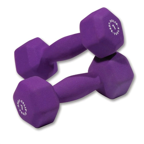 Body Solid Neoprene Dumbbells 1-10 lbs. Set - BSTNDS110