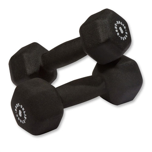 Body Solid Neoprene Dumbbells 1-10 lbs. Set - BSTNDS110