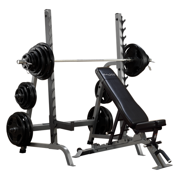 Body Solid Olympic Bench Rack Combo - SDIB370