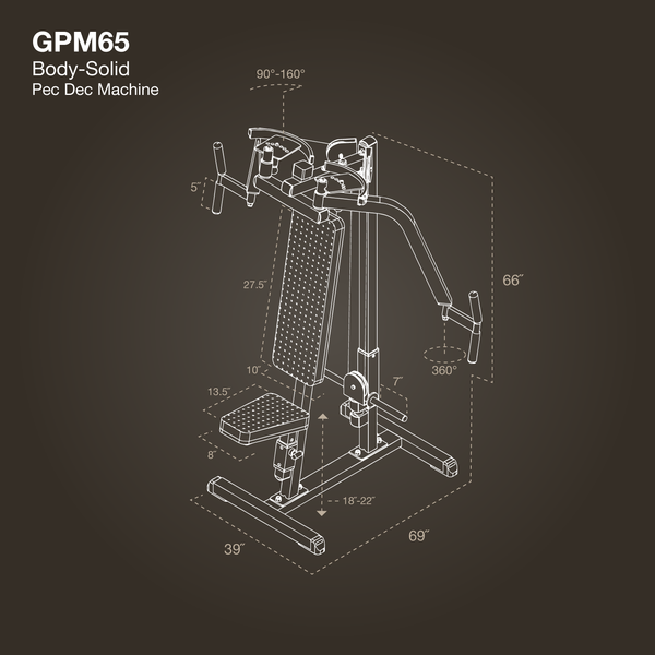 Body Solid Pec Dec Machine - GPM65B