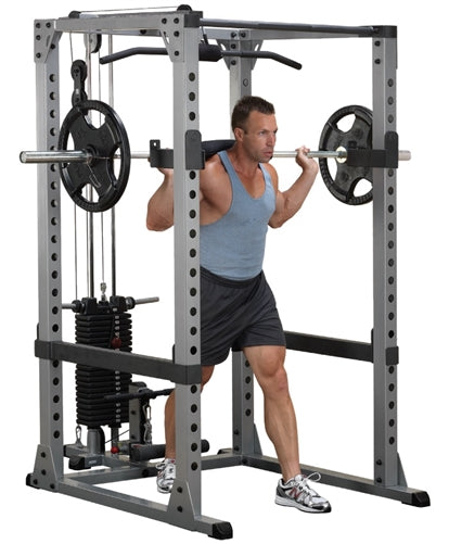 Body Solid Power Rack Package (Gpr378 Gla378 Sp200 Dr378 Gfid31 Gpca1 Glda1) - Gpr378P4