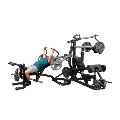 Body Solid Powerlift Leverage Gym - Sbl460P4 With Squat And Bench Home