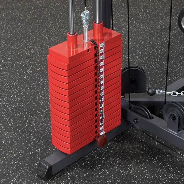 Body Solid Premium Red 200 lb Weight Stack - HP200