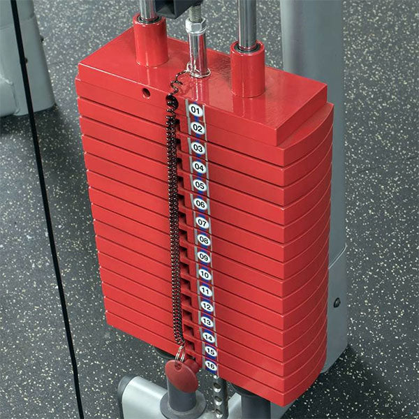 Body Solid Premium Red 200 lb Weight Stack - HP200