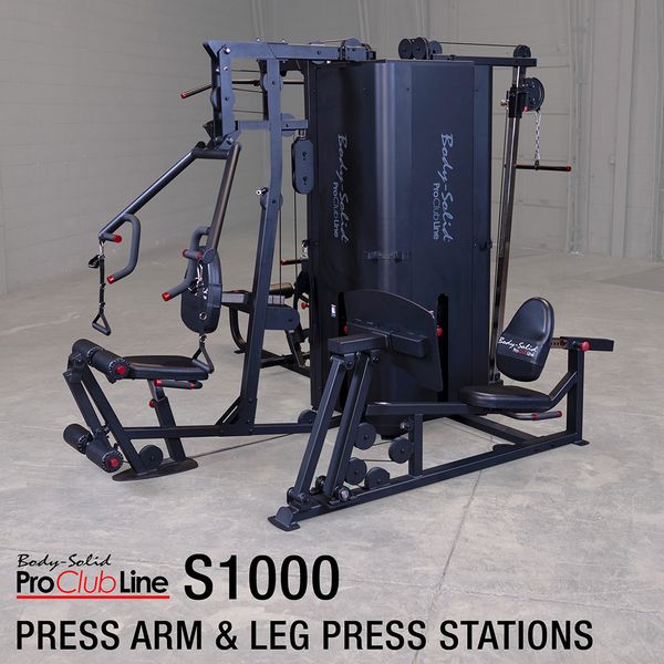 Body Solid Pro Clubline Four Stack Commercial Gym - S1000 Home