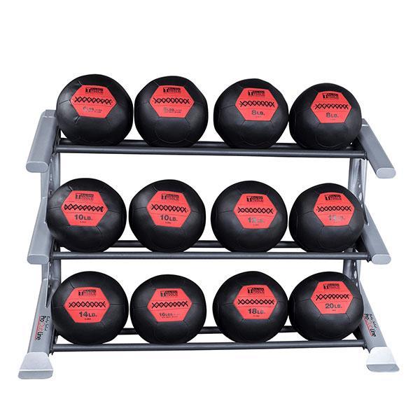 Body Solid Pro ClubLine Modular Storage Rack with 3 Medicine Ball Tiers - SDKR1000MB