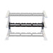 Body Solid Body-Solid Pro Clubline 6-Saddle Shelf SDKRSD6B — front view