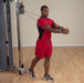 Body Solid Pro-Grip Stirrup Handle - MB501RG — full setup angle