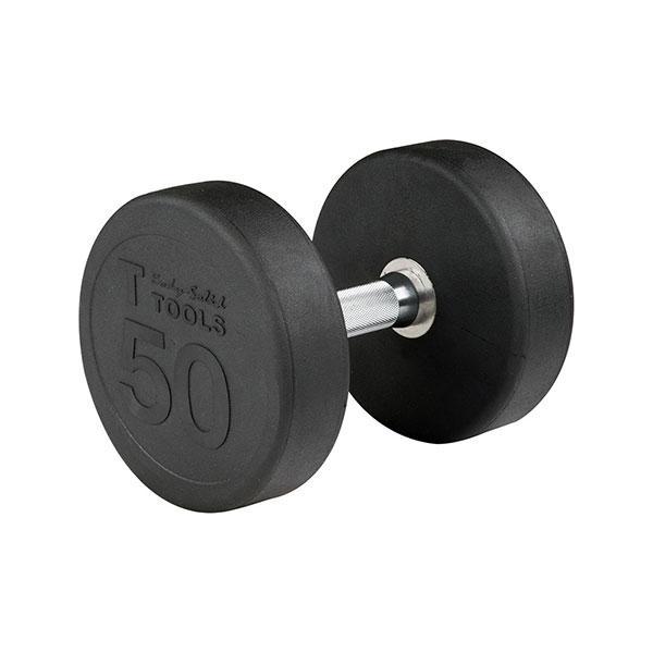 Body Solid Round Rubber Dumbbells 5-100 lbs - SDP