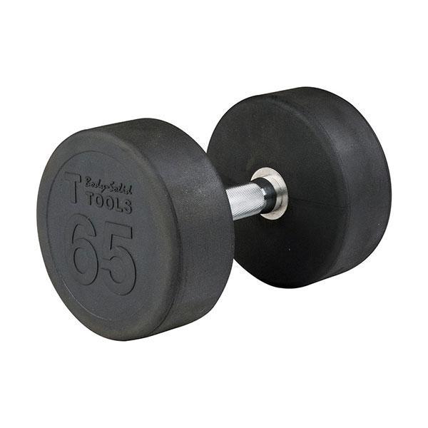 Body Solid Round Rubber Dumbbells 5-100 lbs - SDP