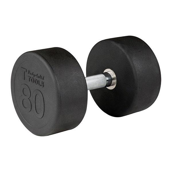 Body Solid Round Rubber Dumbbells 5-100 lbs - SDP