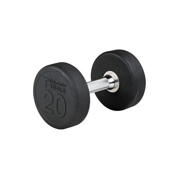 Body Solid Round Rubber Dumbbells 5-100 lbs - SDP