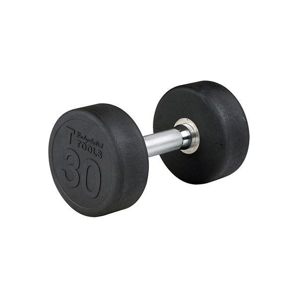 Body Solid Round Rubber Dumbbells 5-100 lbs - SDP