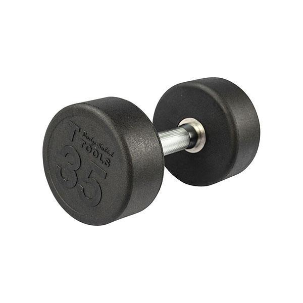 Body Solid Round Rubber Dumbbells 5-100 lbs - SDP