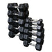 Body Solid Rubber Coated Hex Dumbbell Set 5-50 Lbs - Sdrs550 Dumbbells