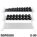 Body Solid Rubber Coated Hex Dumbbell Set 5-50 Lbs - Sdrs550 Dumbbells