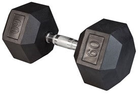 Body Solid Rubber Coated Hex Dumbbells 3-120 lbs. - SDR