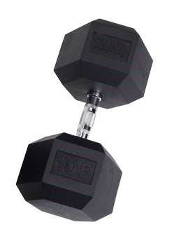 Body Solid Rubber Coated Hex Dumbbells 3-120 lbs. - SDR