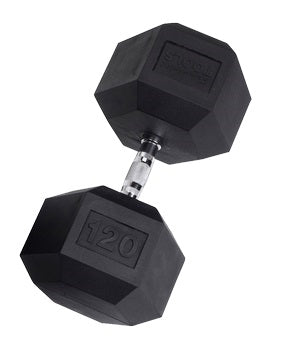 Body Solid Rubber Coated Hex Dumbbells 3-120 lbs. - SDR