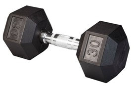 Body Solid Rubber Coated Hex Dumbbells 3-120 lbs. - SDR