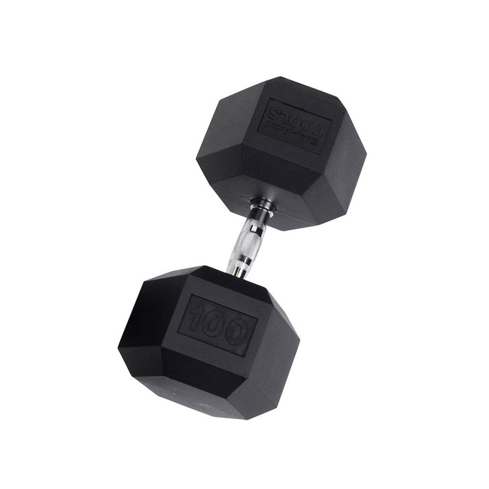 Body Solid Rubber Coated Hex Dumbbells 3-120 lbs. - SDR