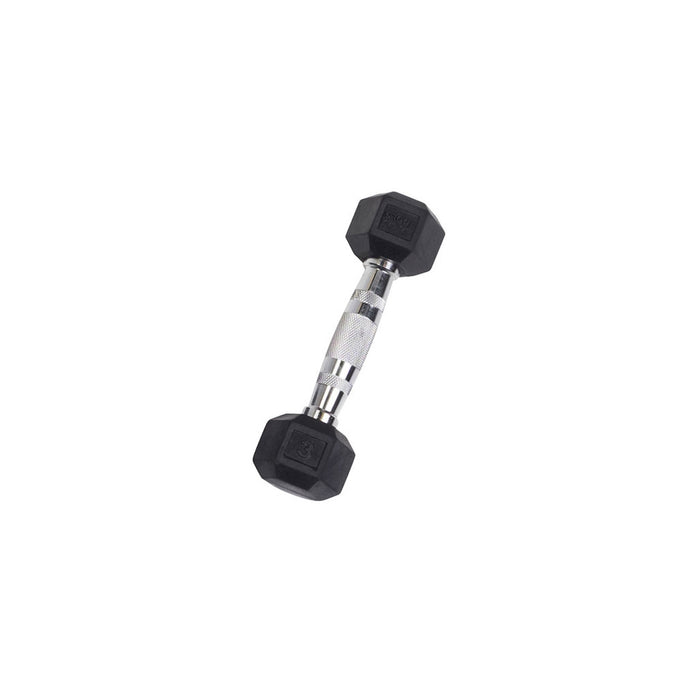 Body Solid Rubber Coated Hex Dumbbells 3-120 lbs. - SDR