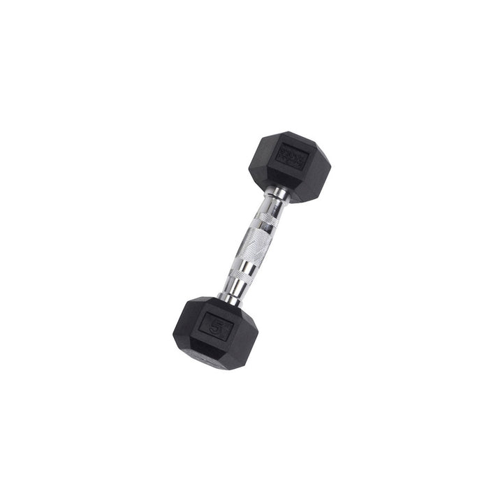 Body Solid Rubber Coated Hex Dumbbells 3-120 lbs. - SDR