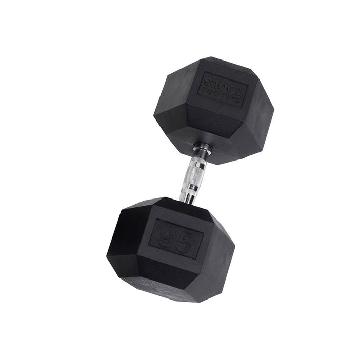 Body Solid Rubber Coated Hex Dumbbells 3-120 lbs. - SDR