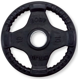 Body Solid Rubber Grip Olympic Plate Black - ORT