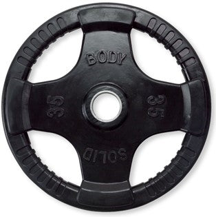 Body Solid Rubber Grip Olympic Plate Black - ORT