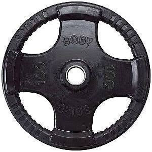 Body Solid Rubber Grip Olympic Plate Black - ORT